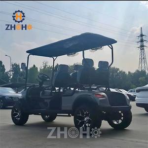 Voiture de golf haute puissance 4 places, voiturette de club, voiturette de golf électrique avec ports de charge USB - Product Image 4