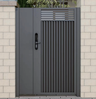 Porte en alliage d'aluminium durable, anti-corrosion, à ouverture automatique, design sur mesure de style français