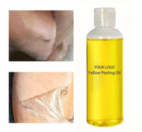 Lotion corporelle éclaircissante et exfoliante extra forte pour l'élimination des taches jaunes et des jointures foncées, 50g 2-en-1