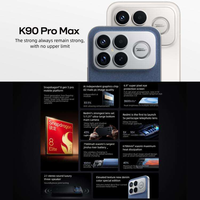 Nuevo Teléfono Inteligente Original Redmi K90 Pro Max 5G, Snapdragon 8 Elite Gen5, Pantalla AMOLED de 6.9 Pulgadas, 120 Hz, 3500 Nits, Cámara Triple, 7560 mAh, 100 W