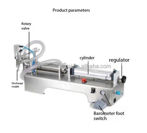 Machine de distribution quantitative précise semi-automatique pneumatique pour liquides, machine de remplissage de détergent à lessive et d'huile alimentaire - Product Image 6