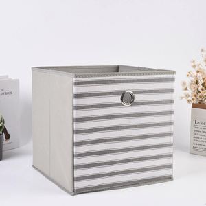 Collapsible Cloth Rectangle <b>File</b> Storage Organizer With Handle Clothing Fabric Cube Storage <b>Box</b> for Home Organizer - Product Image 6