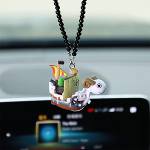 Nouveaux pendentifs porte-clés Anime <span class=keywords><strong>Luffy</strong></span> Ship Going Merry pour voitures, accessoires <span class=keywords><strong>de</strong></span> voiture mignons, pendentif décoratif pour rétroviseur <span class=keywords><strong>de</strong></span> voiture - Product Image 4