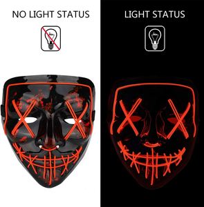 หน้ากาก LED ฮาโลวีนขายดี น่ากลัว สำหรับงานเทศกาลคอสเพลย์ มี 3 โหมดแสง พร้อมเลือดสยองขวัญ ราคาโรงงาน บรรจุในถุงพลาสติก - Product Image 2