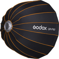 Godox QR-P70 QR-P90 QR-P120 70/90/120CM Softbox Parabola Lepas Cepat dengan Honeycomb Grid untuk Bowens Mount Studio Flash