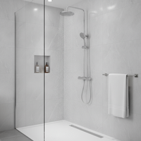 Colonne de douche de salle de bains de tube réglable d'acier inoxydable de prix direct d'usine