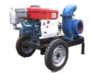 6 Inch Farm Irrigation Movable Diesel Water Pump Agricultural Engine Driven Portable Water Dispenser Pump