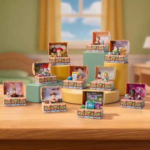 Auténtico POP MART Pixar <span class=keywords><strong>Toy</strong></span> <span class=keywords><strong>Story</strong></span> 5 Series Cofre del Tesoro Escena 9 piezas/set Figura Caja Sorpresa Mini Diorama Decoración de Escritorio Regalo - Product Image 6