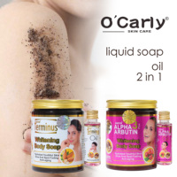 Savon Liquide Corporel Éclaircissant OEM au Collagène Bio, Alpha 3 Arbutine, Extrait de Réglisse et Acide Hyaluronique, Glycérine