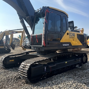 Excavatrice sur chenilles hydraulique Volvo EC240 d'occasion de haute qualité, 24 tonnes, EC240B, EC240D, équipement de machinerie lourde d'occasion - Product Image 2