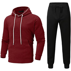 Ensemble de survêtement personnalisé pour hommes et femmes, vêtements de sport, entraînement physique, jogging, streetwear décontracté, fabricant OEM ODM, marque privée - Product Image 3