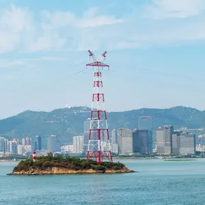 Torre de comunicação de aço com transmissão elétrica certificada direto da fábrica na China
