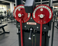 Machine commerciale multi-volutes verticale |   Appareil de musculation réglable à double bras pour exercices de pectoraux et de deltoïdes dorsaux