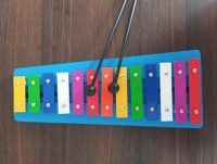 Thirteen Tone Colorful Orff Percussion Kids Aluminum Plate Piano Xylophone Durable