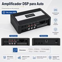 Amplificateur de voiture 8 canaux classe D avec DSP, amplificateur de puissance numérique 4 canaux, puce AKM japonaise, RMS 4x65W, qualité d'usine.