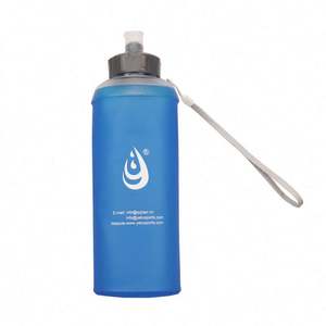 MUESTRA GRATIS Alta Calidad Nuevas Llegadas 550 ML 650 ML 750 ML BPA LIBRE No Tóxico TPU Camping Senderismo Botella de Agua Suave - Product Image 6