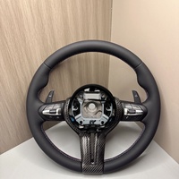 Pour BMW F05 F07 F10 F11 F12 F20 F22 F25 F30 F32 F35 E90 F01 E70 Série 3 525 530 X1 X3 X5 Ensemble de volant en fibre de carbone.