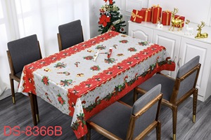 PVC giáng sinh phong cách Khăn trải bàn hoa vải dùng một lần với Polyester ủng hộ cho đám cưới và các bên - Product Image 2