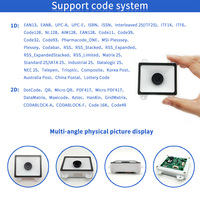 Escáner de Códigos de Barras 1D 2D EMT8650SC, Módulo de Escáner de Códigos QR de Montaje Fijo con Cable USB RS232 para Caja Registradora
