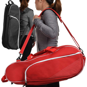 थोक यूनिसेक्स डिजाइन पेशेवर कंधे टेनिस खिलाड़ी युवाओं और वयस्कों के लिए 6 रैकेट टेनिस बैडमिंटन रैकेट बैग - Product Image 3