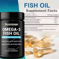 Capsules d'huile de poisson végétalienne OEM Oméga-3 3600mg – Supplément haute dose EPA & DHA 120 gélules halal pour la santé du cerveau et du cœur