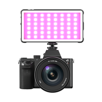 Panneau d'éclairage vidéo professionnel RGBWW Panneau de lumière de photographie LED portable Parfait pour l'éclairage DSLR/Mirrorless/B-Roll
