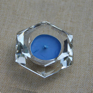 En Cristal Taillé à la <span class=keywords><strong>main</strong></span> En Verre Thé Lumière <span class=keywords><strong>Bougeoir</strong></span> MH-1709 - Product Image 4