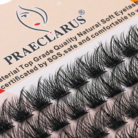 Kit d'extension de cils en fibres individuelles à bande complète Bond Seal DIY Cluster Lash Segmenté Faux cils pour artistes de beauté