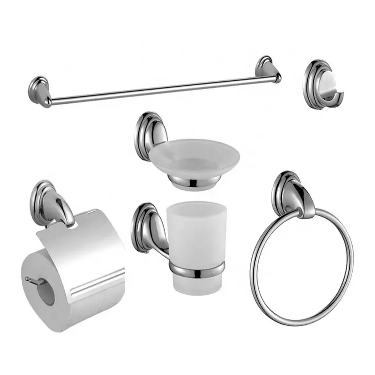 Modern Wall Mount Stainless Steel Luxury Kitchen Bathroom Hardware Set Accessories Toilet Paper Holder Hand Towel bar Robe Hook