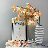 Hoogwaardige kunstmatige Physalis Chinese lantaarn fruittak voor vintage bruidsvaas interieur bloemstuk decoratie
