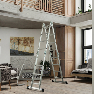 <span class=keywords><strong>Escalera</strong></span> Multiusos de Aluminio Directo de Fábrica, Certificada por la CE, Personalizable, con Capacidad de 150 kg, <span class=keywords><strong>Escalera</strong></span> de Peldaños <span class=keywords><strong>para</strong></span> Techos - Product Image 6