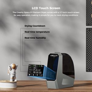 Séchoir à filament en plastique Creality Space Pi 1,75 mm avec écran tactile, compatible multi-matériaux, support de bobine - Product Image 5