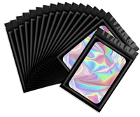 Op maat gemaakte logo gravureprint, gestanste ritssluiting, staande pouch, vochtbestendig, geurdicht, voedselverpakking, 3,5g Mylar zakje