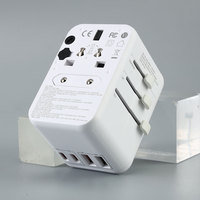 Adaptateur de voyage universel avec USB et type-c, chargeur mural intelligent Super rapide, prise électrique