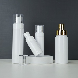 Custom 60ml 80ml 100ml 150ml White PET Material Serum Essence Lotion and Spray Pump Cosmetics <b>Plastic</b> <b>Empty</b> <b>Bottle</b> - Product Image 1