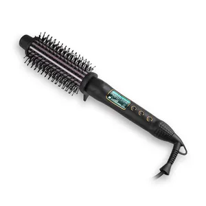 Profissional One Step Straightening Brush Electric hot comb Volumizer Hair Dryer Brush 3 em 1 Escova de ar quente