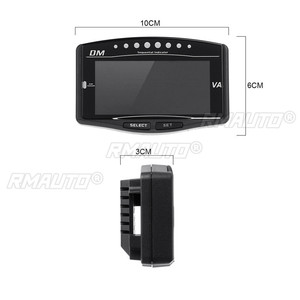 เกจวัดอเนกประสงค์ 5 in 1 รุ่นใหม่ล่าสุด 12v/24v สำหรับรถบรรทุกและรถยนต์ จอ LCD ดิจิตอล แสดงแรงดันน้ำมัน โวลต์มิเตอร์ อุณหภูมิน้ำ ระดับน้ำมันเชื้อเพลิง และมาตรวัดความเร็วรอบ - Product Image 3