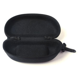 Étui à lunettes en forme d'arachide EVA, étui à lunettes de soleil portable à fermeture éclair noire pour la protection des lunettes, été 2024 - Product Image 3