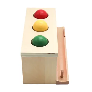 Montessori Early Educational Ball Table Box formazione in legno coordinazione occhio-mano giocattolo didattico per bambini