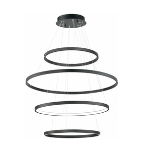 Chuyển đổi-điều khiển trong nhà dẫn đèn chùm với vòng tròn ánh sáng mặt dây chuyền 220V Vòng kim loại cho nhà hoặc khách sạn ODM cung cấp loại - Product Image 2