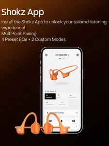 Pour SHOKZ OpenRun <span class=keywords><strong>Pro</strong></span> 2 casque de Sport à oreille ouverte Conduction osseuse résistant à la sueur 30ft pour indicateur de batterie LED Bluetooth - Product Image 6