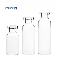 Flacon en verre tubulaire transparent ou ambré de 10 ml, 15 ml, 20 ml, fabriqué en Chine