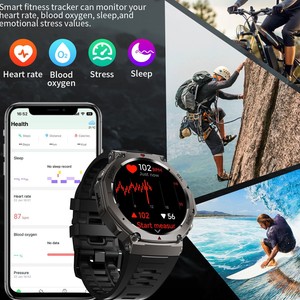 Explosions transfrontalières Multifonctionnel Sports de plein air Montre intelligente GPS Mesure de la pression d'altitude Fréquence cardiaque Sang IP67 - Product Image 4