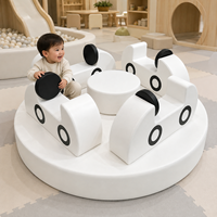 Manège de jeu souple pour enfants, équipement de terrain de jeu intérieur commercial, manège pour tout-petits pour location de fêtes et centres de jeux