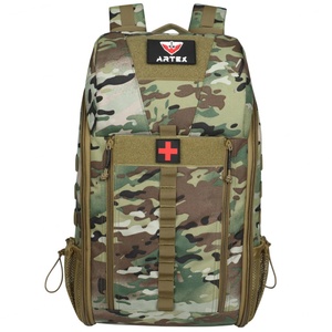 ARTEX 1000D Polyester <b>Medical</b> Tactical Backpack with Three Small PVC Lined <b>Bags</b> New Design for First Aid Survival - Product Image 4