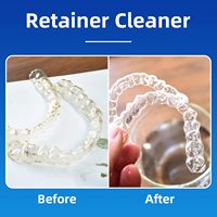 Tablettes de nettoyage d'aligneurs d'impression personnalisées (lot de 36) pour le nettoyage Invisalign, tous les aligneurs et les retenues transparents