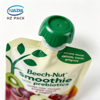 Sachets Doypack personnalisables de qualité alimentaire avec bec verseur pour jus de fruits, yaourt, purée de fruits et aliments pour bébés