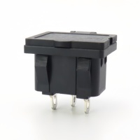 Prise d'alimentation AC05T IEC C14 avec couvercle étanche à ressort, prise de courant AC à 3 broches encastrée
