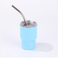 Mini-gobelets créatifs de 3 oz en acier inoxydable pour sublimation, tasses à double paroi pour expresso et spiritueux