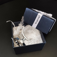 Modèle de globe terrestre miniature transparent gravé de haute qualité, durable, avec support métallique, pour souvenir et décoration de bureau
